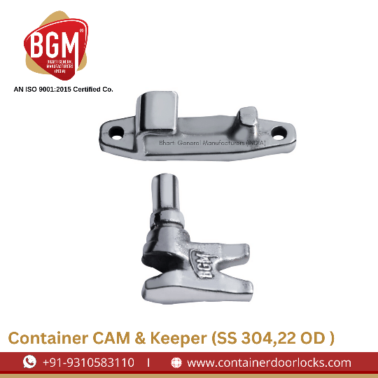 Container Cam & Keeper (SS 304, 22 OD)