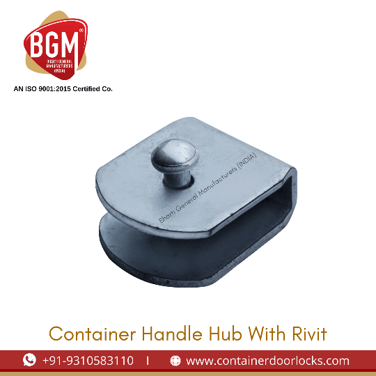 Container Handle Hub with Rivet