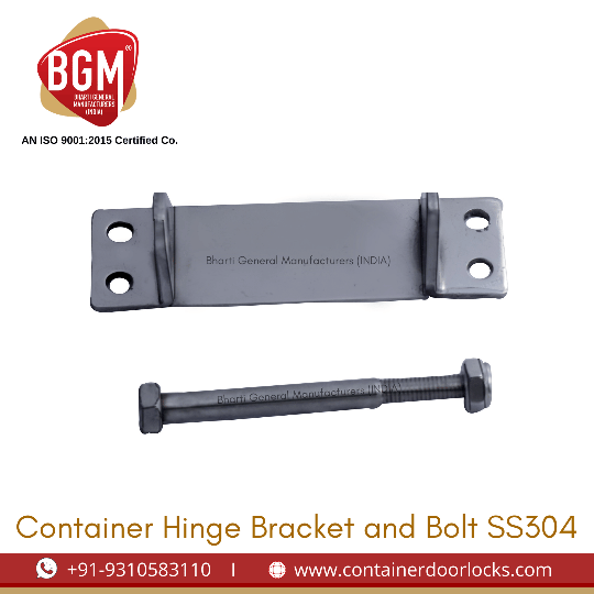 Container Hinge Bracket and Bolt SS 304