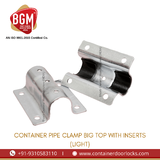 Container Pipe Clamp Big Top with Inserts (Light)