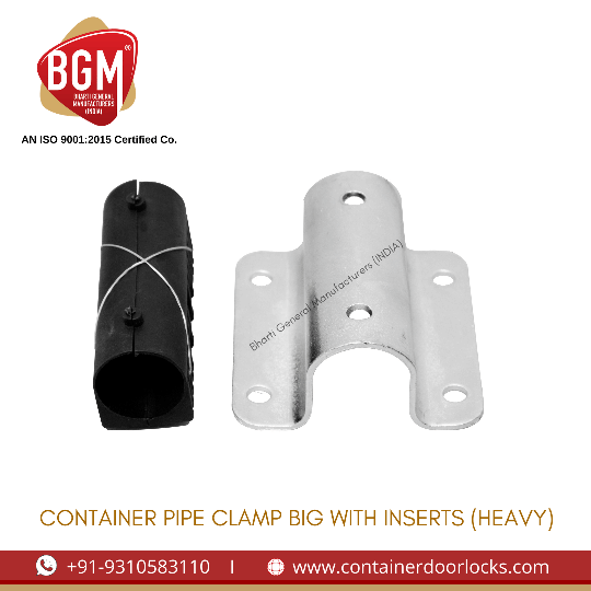 Container Pipe Clamp Big with Inserts (HEAVY)