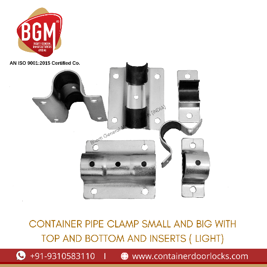 Container Pipe Clamp Small & Big with Inserts (Light)