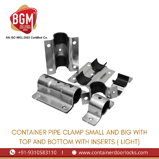container pipe clamp small and big with top and bottom and inserts (Light)