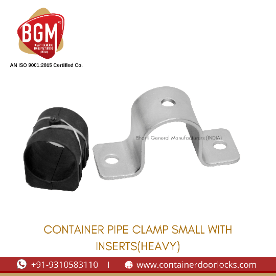 Container Pipe Clamp Small with Inserts (HEAVY)